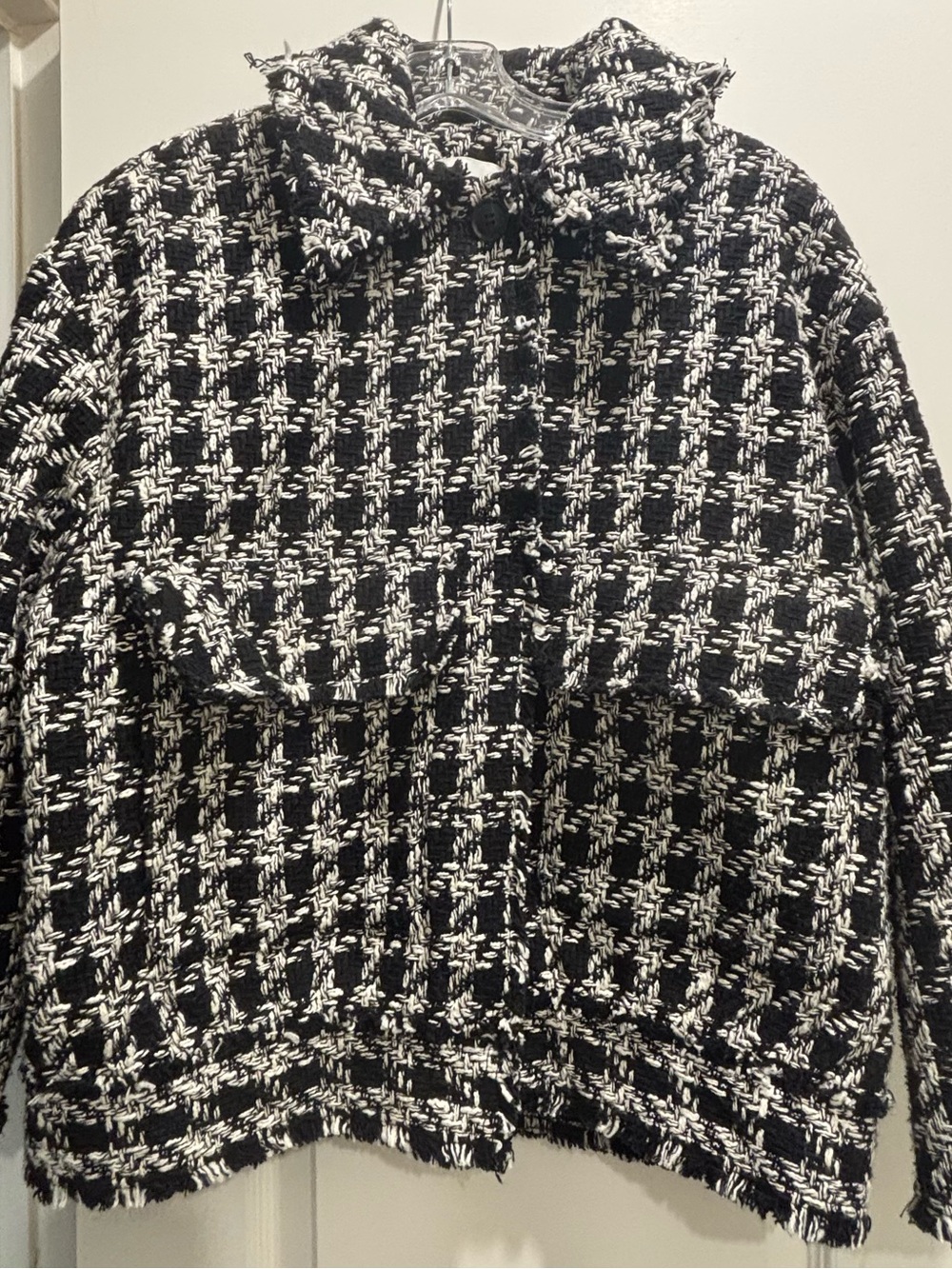 H&M Houndstooth Jacket MEDIUM - Picture 3 of 4